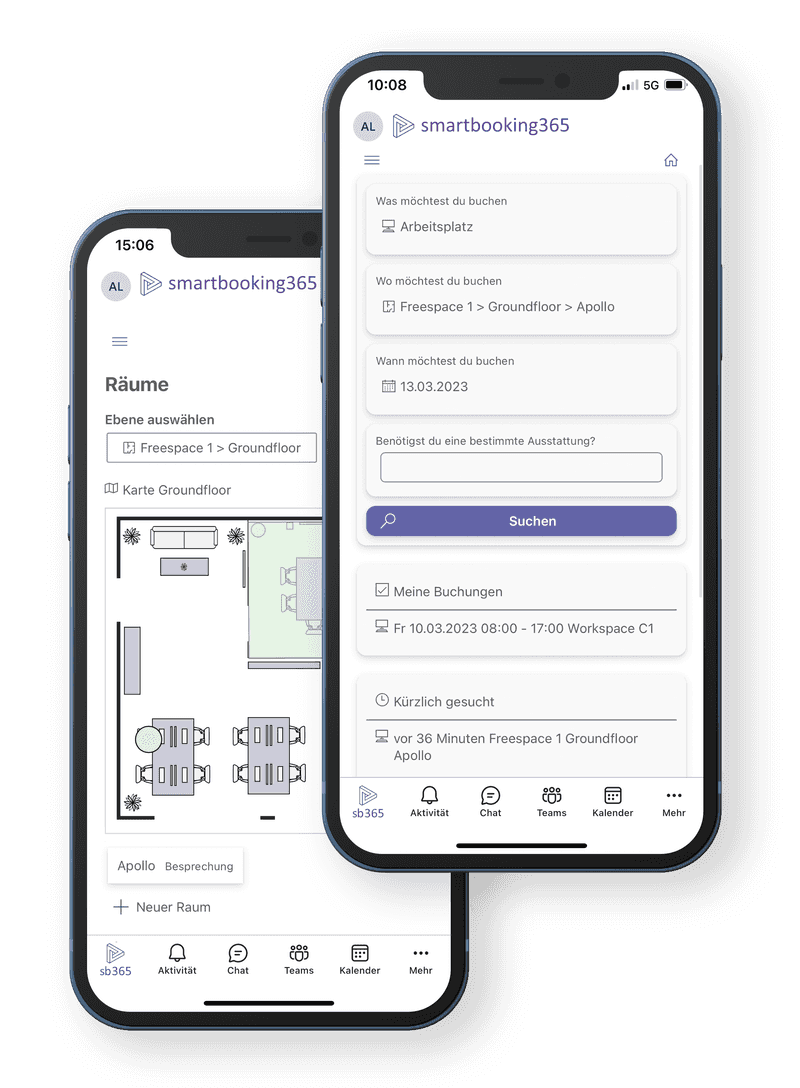 Desk Booking Tablet Phone